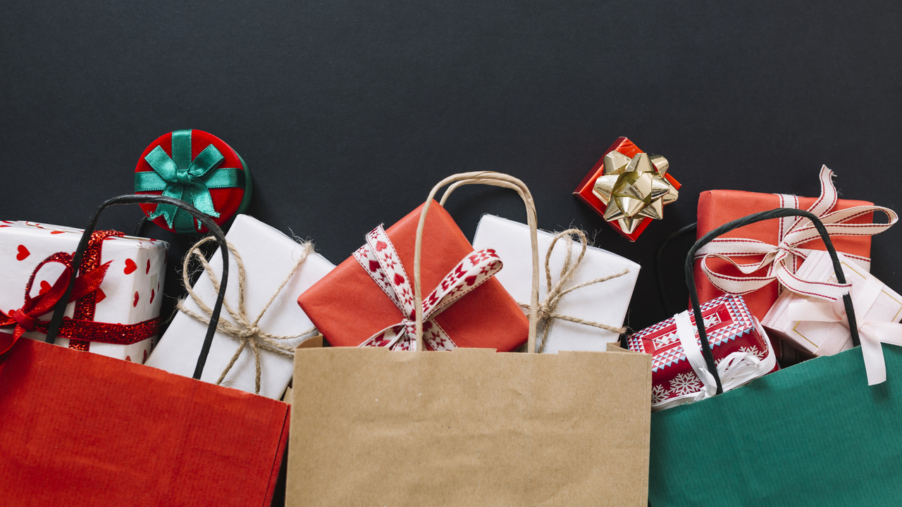 grafika prezenty świąteczne